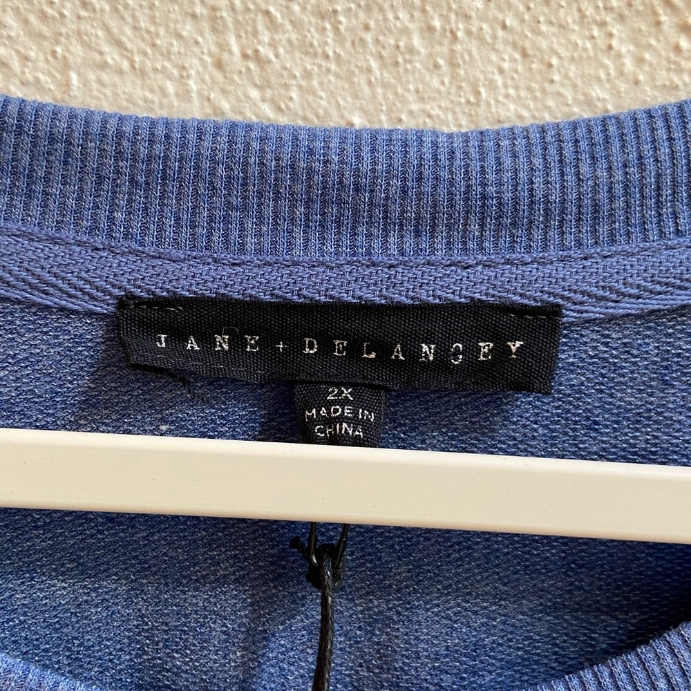 Jane+Delancey Blue Floral Women's Top - Picture 5 of 9